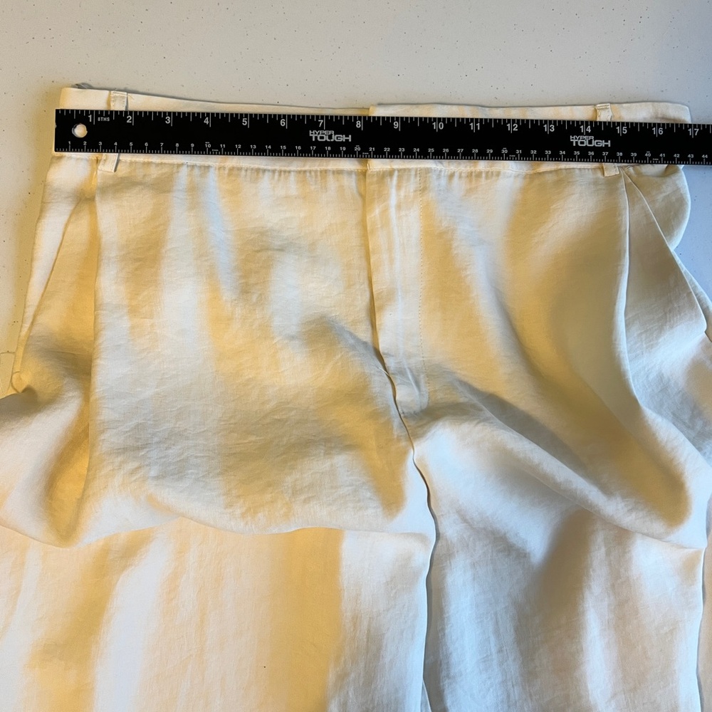 Zara Women’s Cream Wide-Leg Pants Size L - Picture 8 of 9